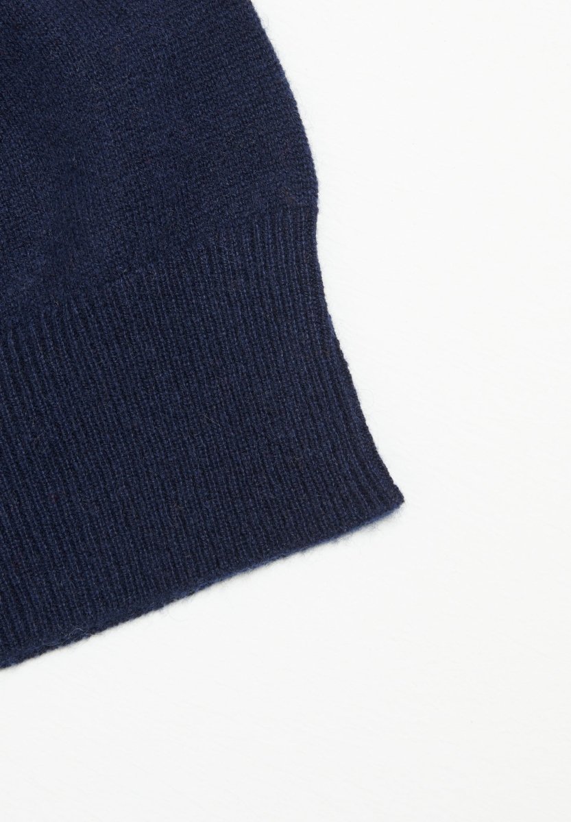 Bonnet en cachemire bleu marine - Studio cashmere8