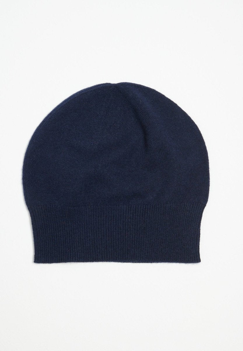 Bonnet en cachemire bleu marine - Studio cashmere8