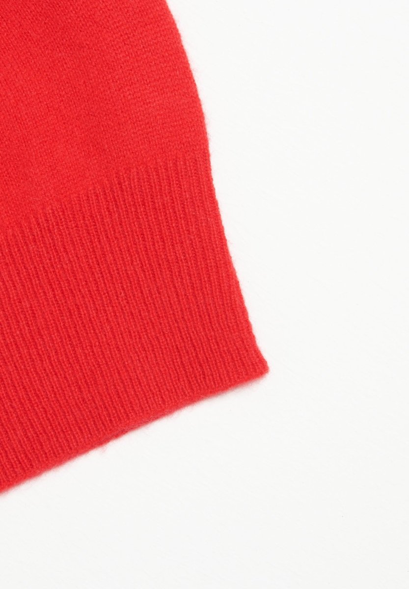 Bonnet en cachemire rouge - Studio cashmere8