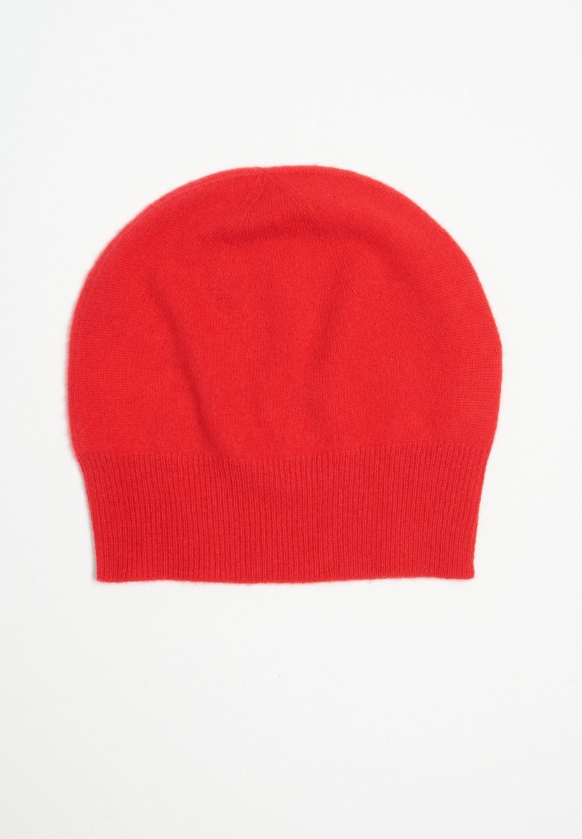 Bonnet en cachemire rouge - Studio cashmere8