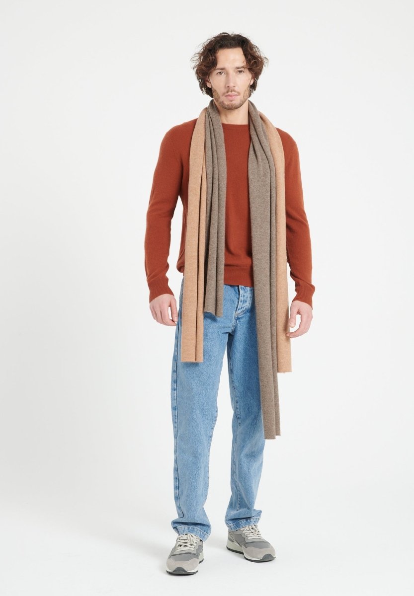 Echarpe en cachemire taupe - Studio cashmere8