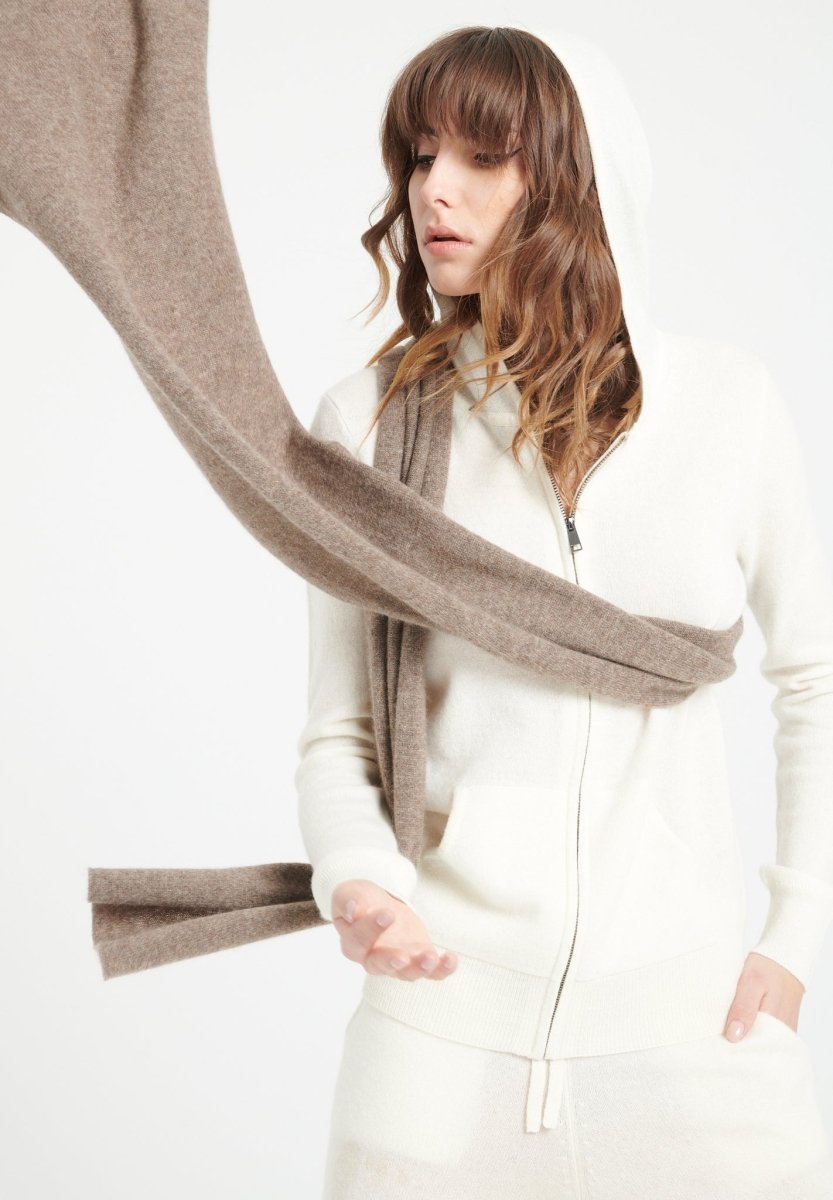 Echarpe en cachemire taupe - Studio cashmere8