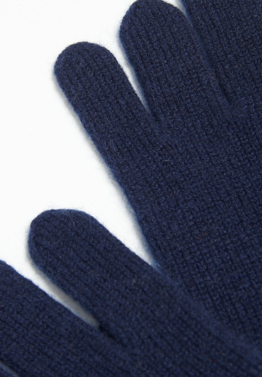 Gants en cachemire 4 fils bleu marine - Studio cashmere8