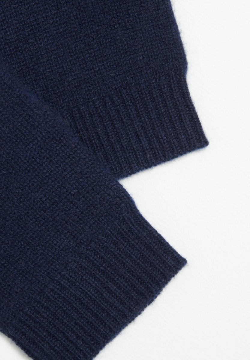 Gants en cachemire 4 fils bleu marine - Studio cashmere8