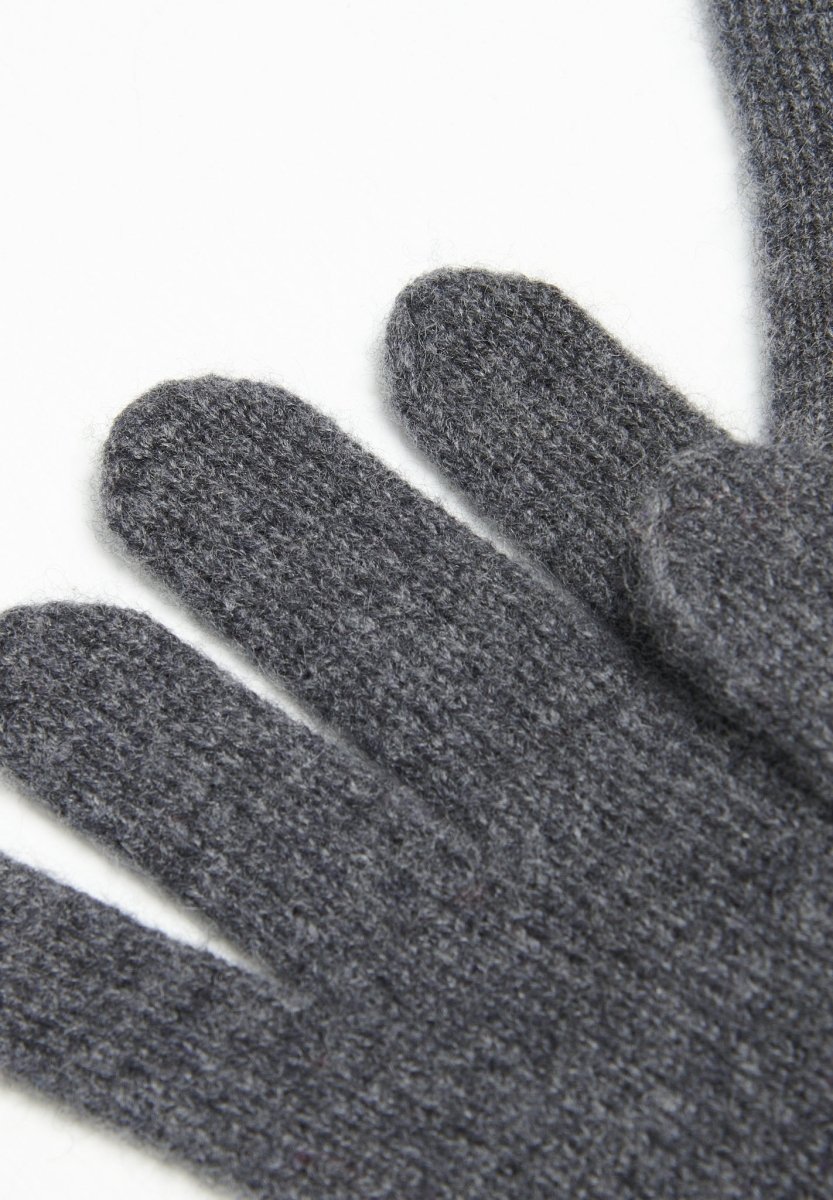 Gants en cachemire 4 fils gris anthracite - Studio cashmere8