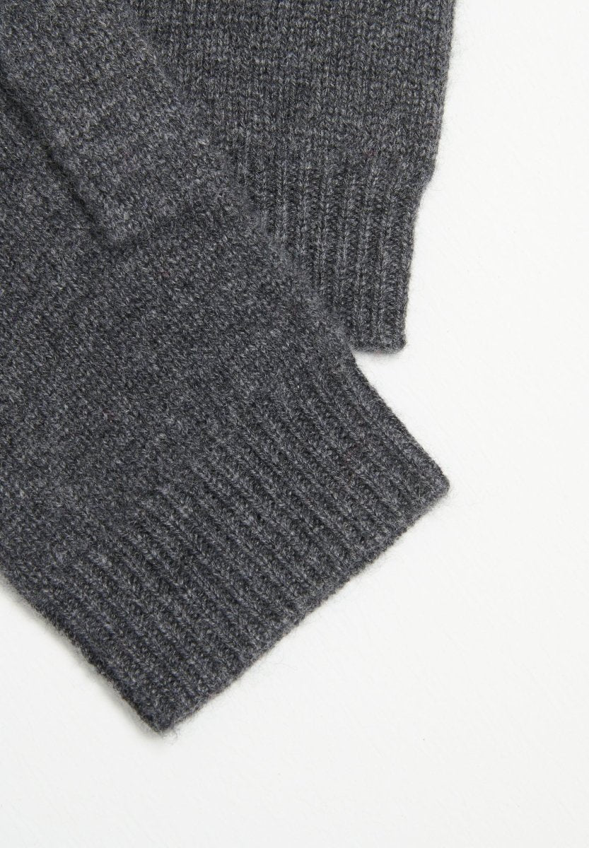 Gants en cachemire 4 fils gris anthracite - Studio cashmere8