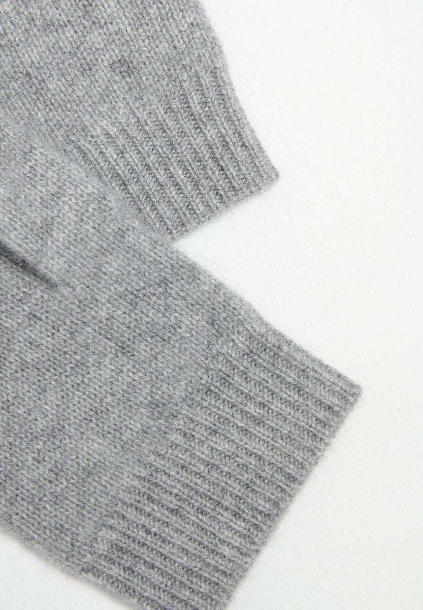 Gants en cachemire 4 fils gris clair - Studio cashmere8