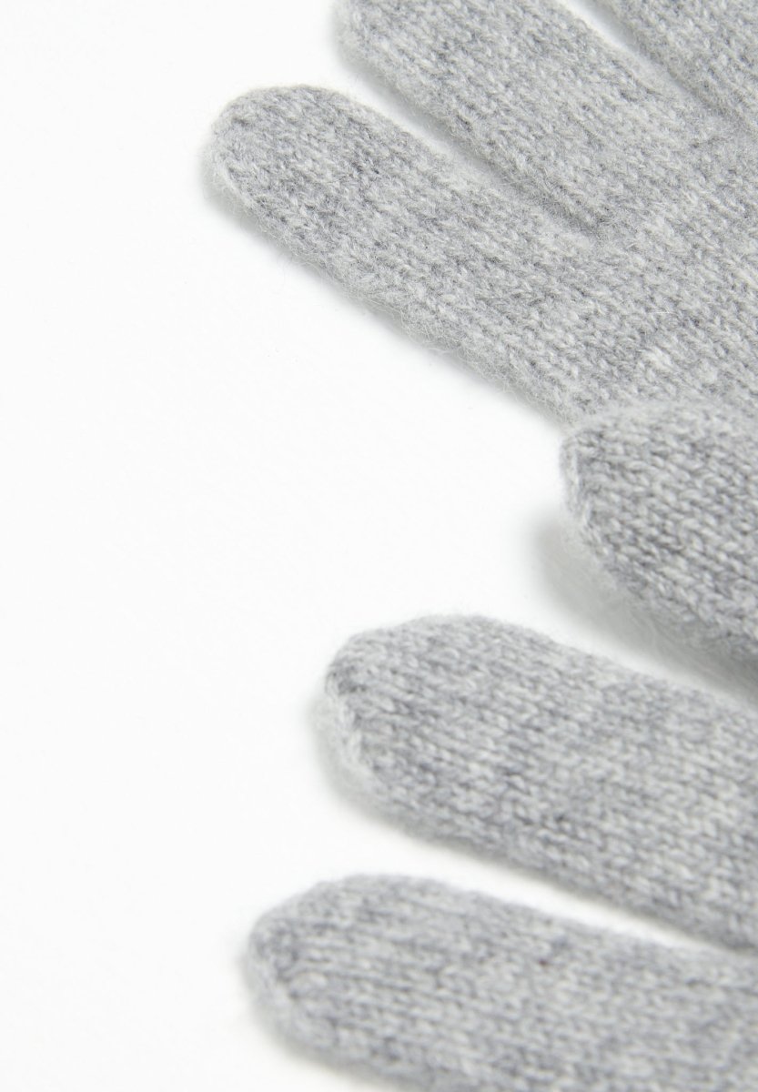 Gants en cachemire 4 fils gris clair - Studio cashmere8