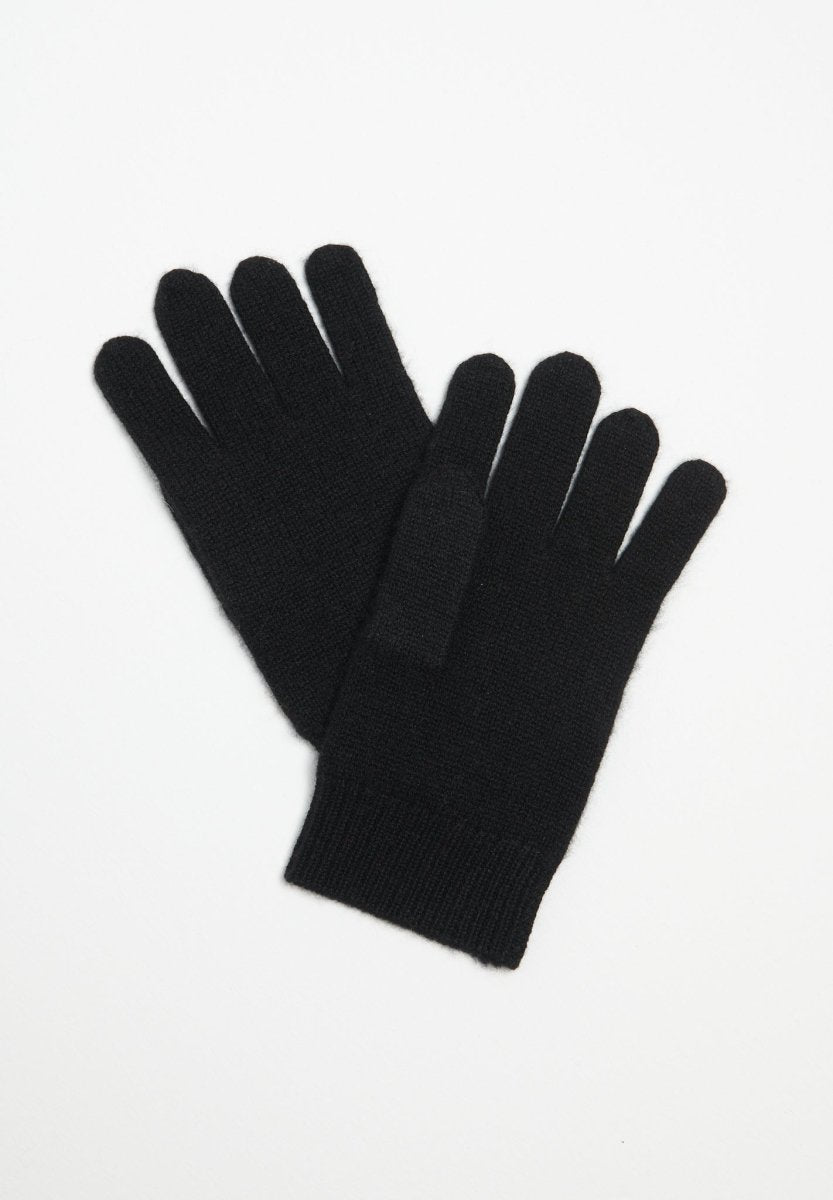 Gants en cachemire 4 fils noir - Studio cashmere8