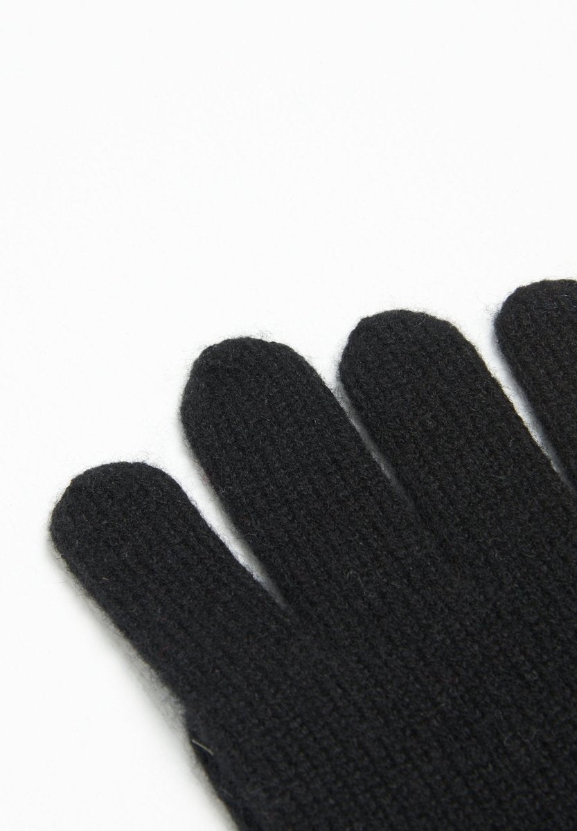 Gants en cachemire 4 fils noir - Studio cashmere8