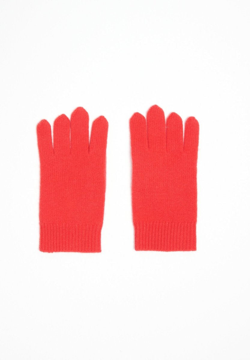 Gants en cachemire 4 fils rouge - Studio cashmere8