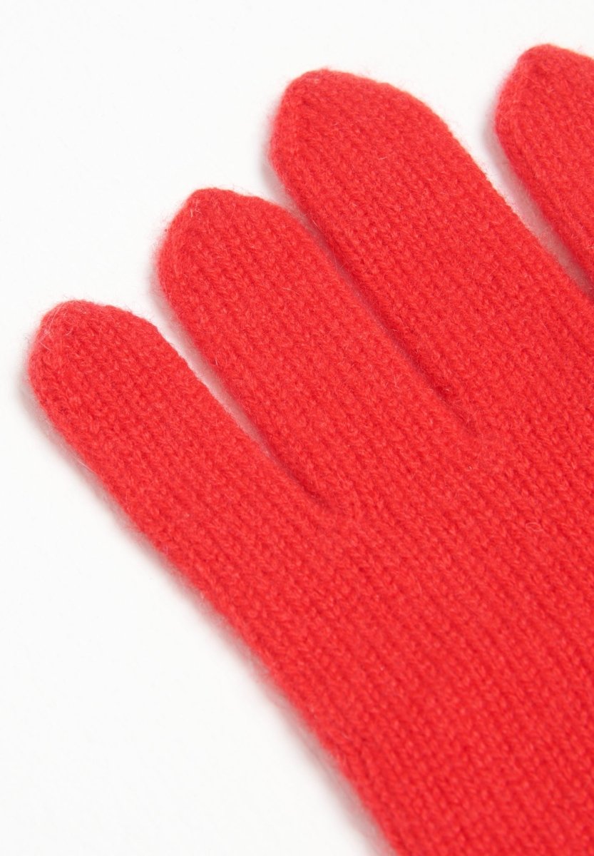 Gants en cachemire 4 fils rouge - Studio cashmere8