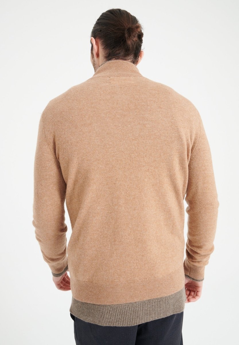 LUKE 4 Pull camionneur en cachemire camel - Studio cashmere8