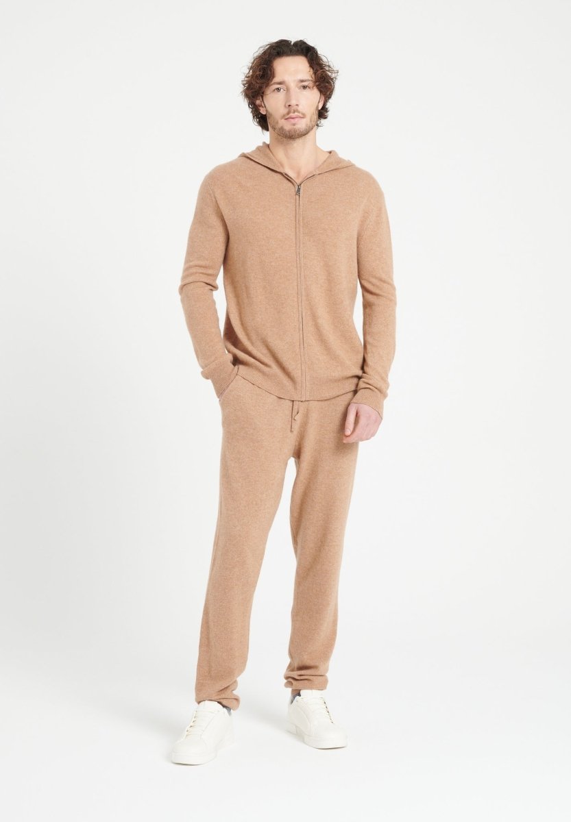 LUKE 7 Pantalon de survêtement en cachemire camel - Studio cashmere8