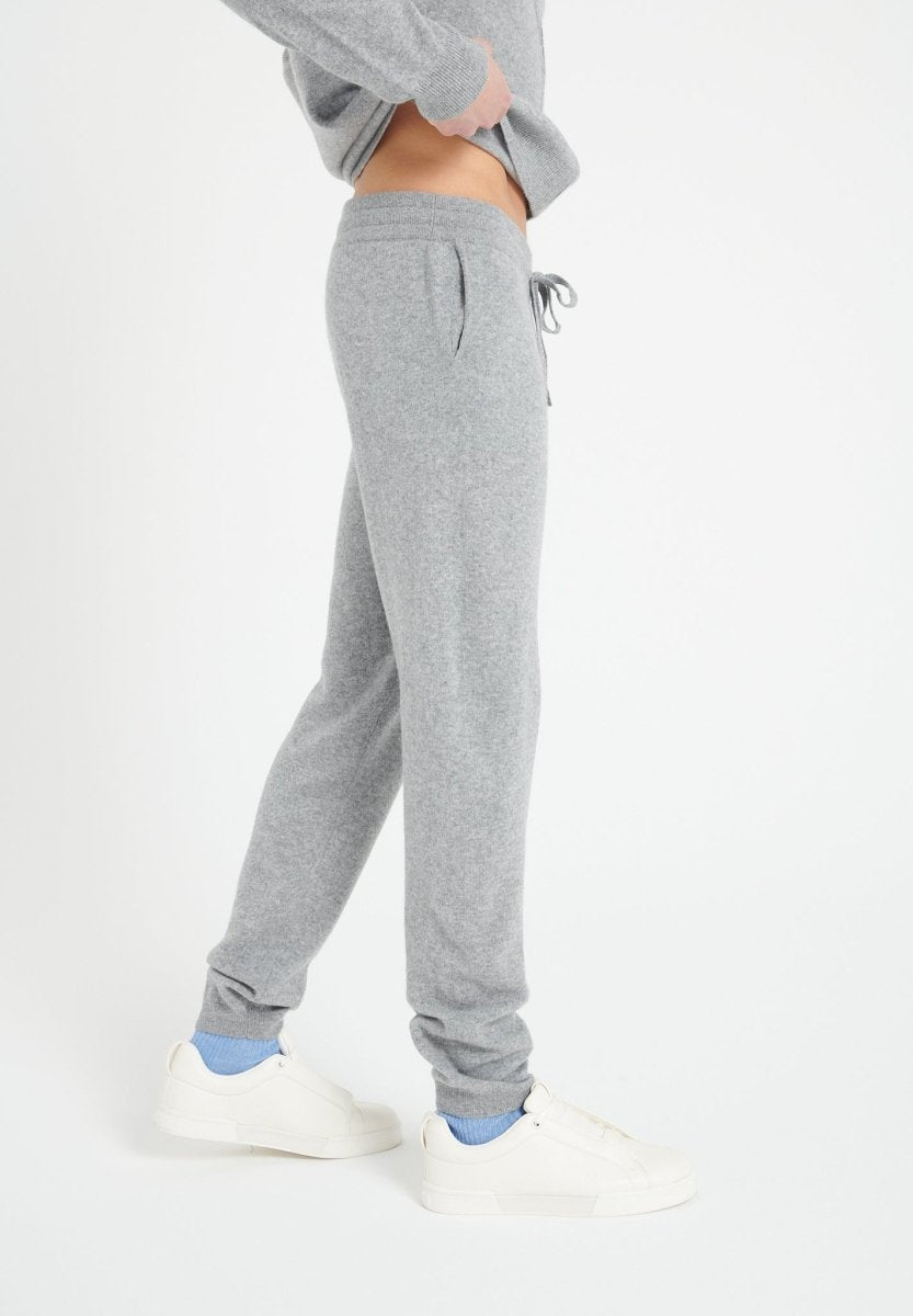 LUKE 7 Pantalon de survêtement en cachemire gris clair - Studio cashmere8