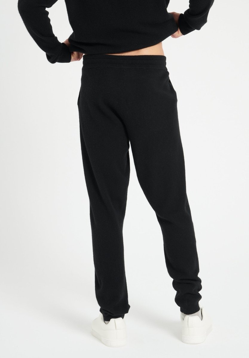 LUKE 7 Pantalon de survêtement en cachemire noir - Studio cashmere8