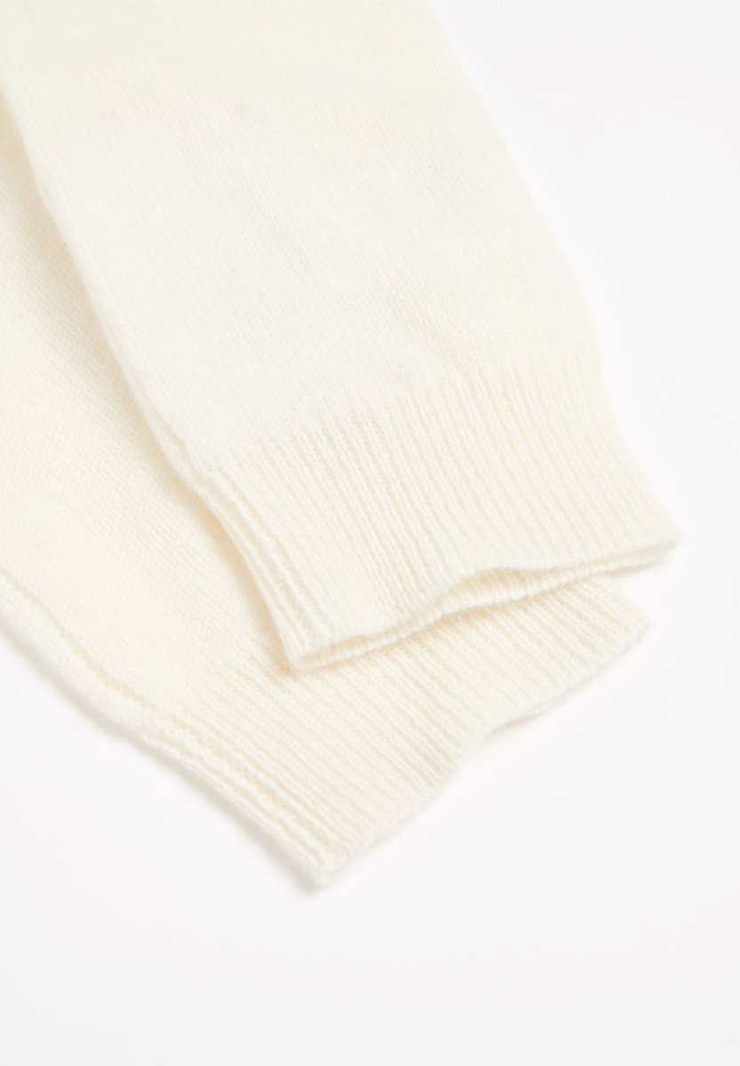 Mitaines en cachemire blanc écru - Studio cashmere8