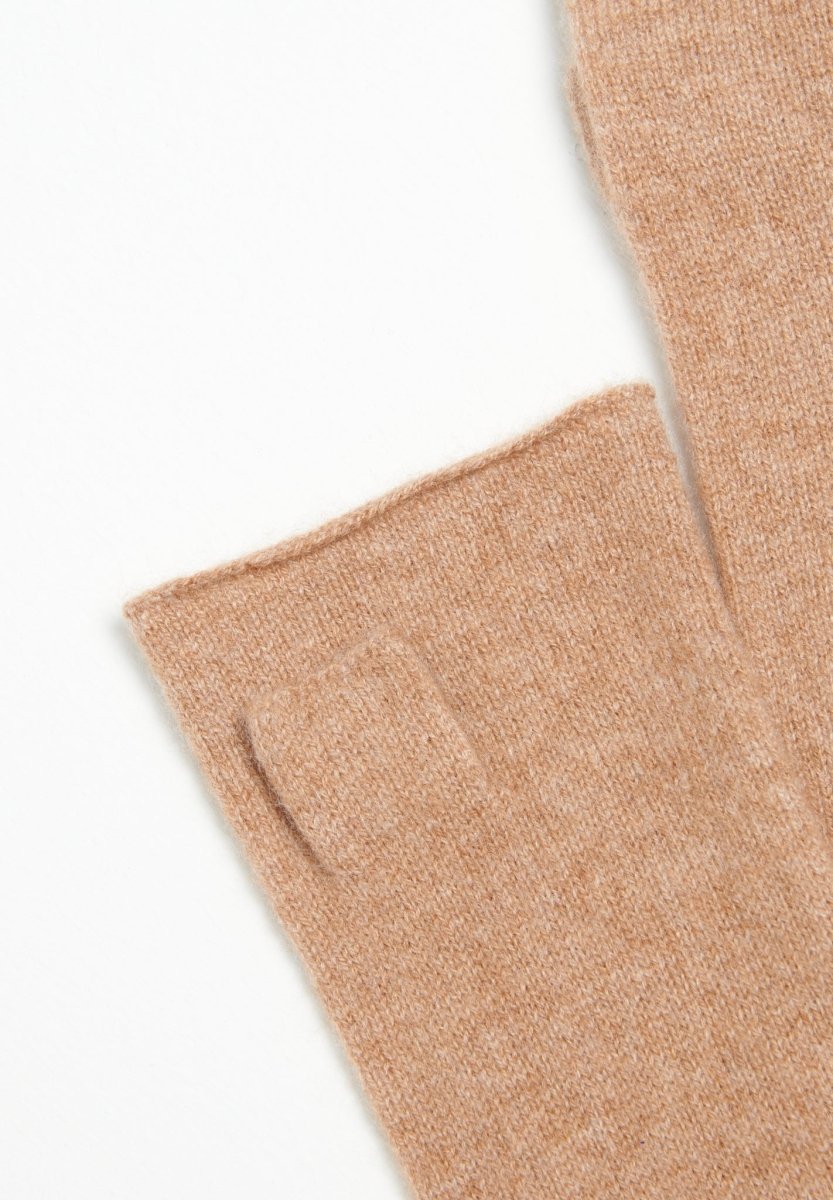 Mitaines en cachemire camel - Studio cashmere8