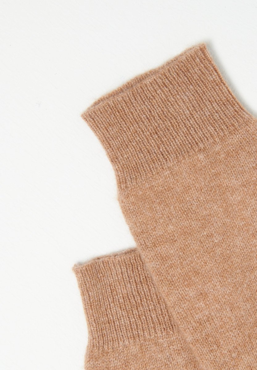 Mitaines en cachemire camel - Studio cashmere8