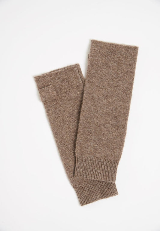 Mitaines en cachemire taupe - Studio cashmere8